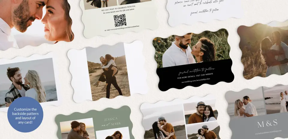 Back of Save the Date Card