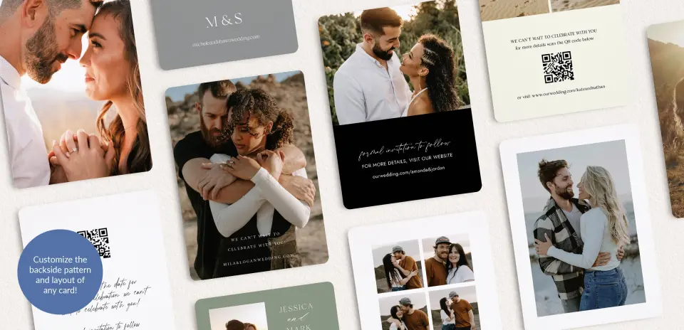 Back of Save the Date Card