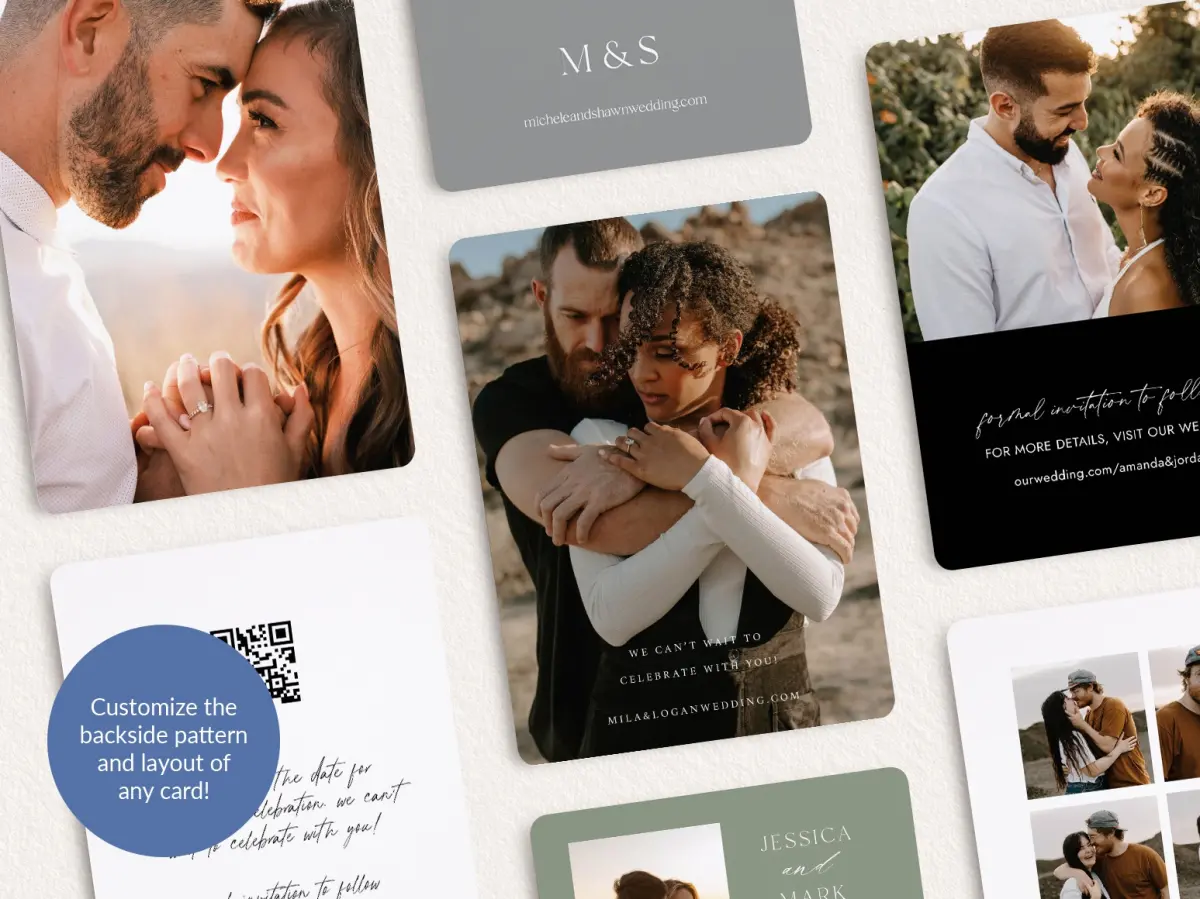 Back of Save the Date Card