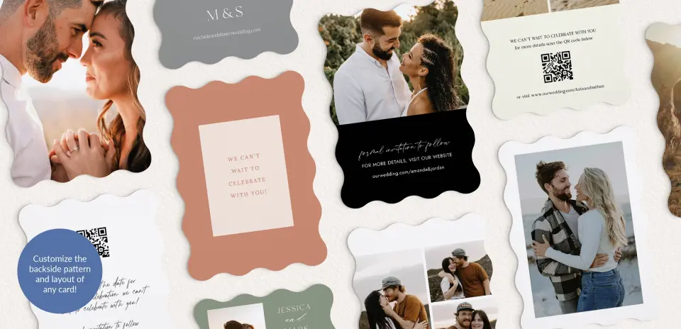 Back of Save the Date Card