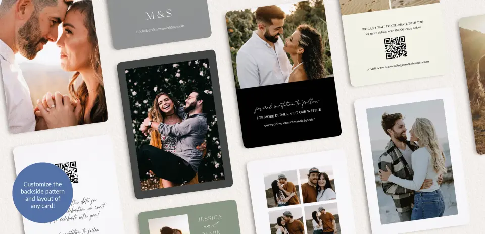 Back of Save the Date Card