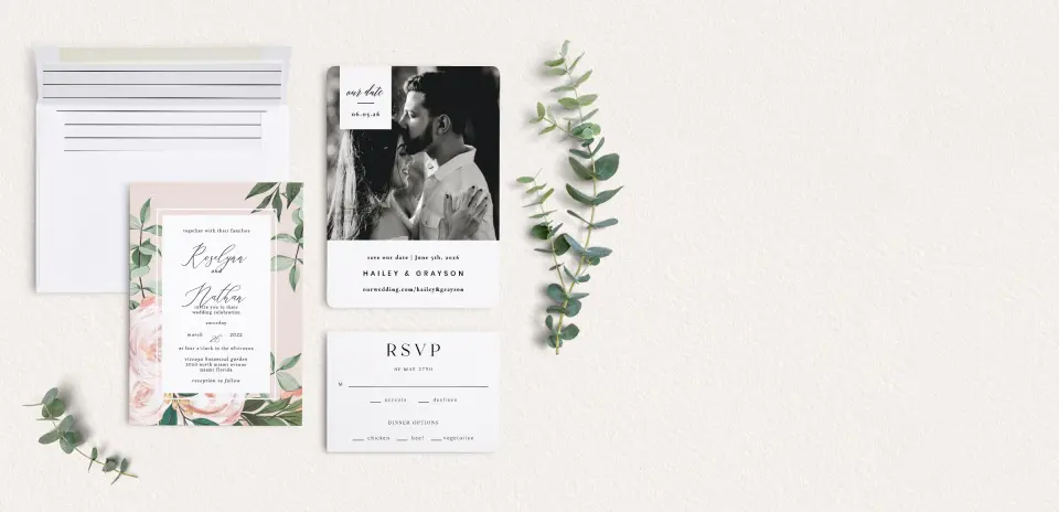 Front of Save the Date Card