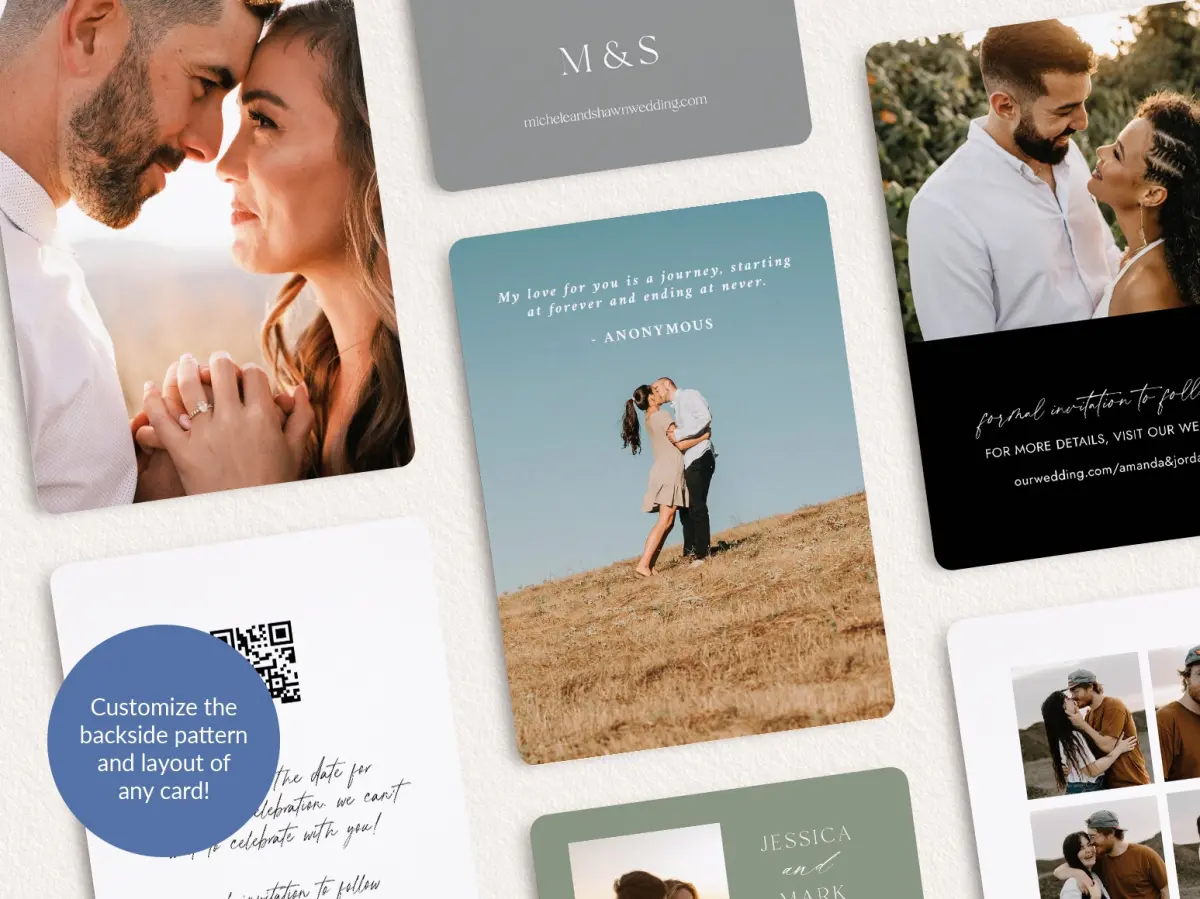 Back of Save the Date Card