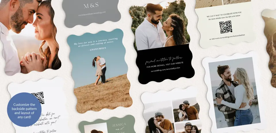 Back of Save the Date Card