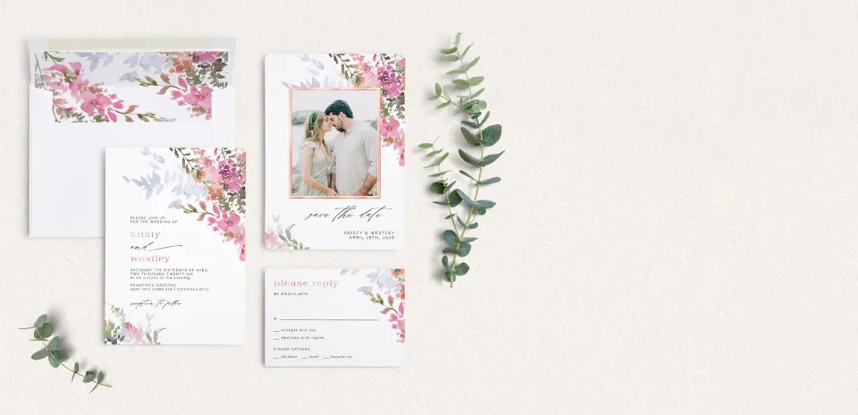 Front of Save the Date Card