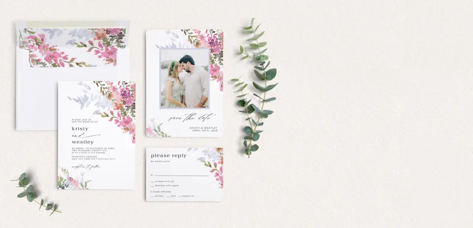 Front of Save the Date Card