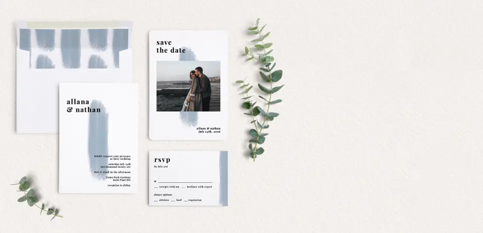 Front of Save the Date Card