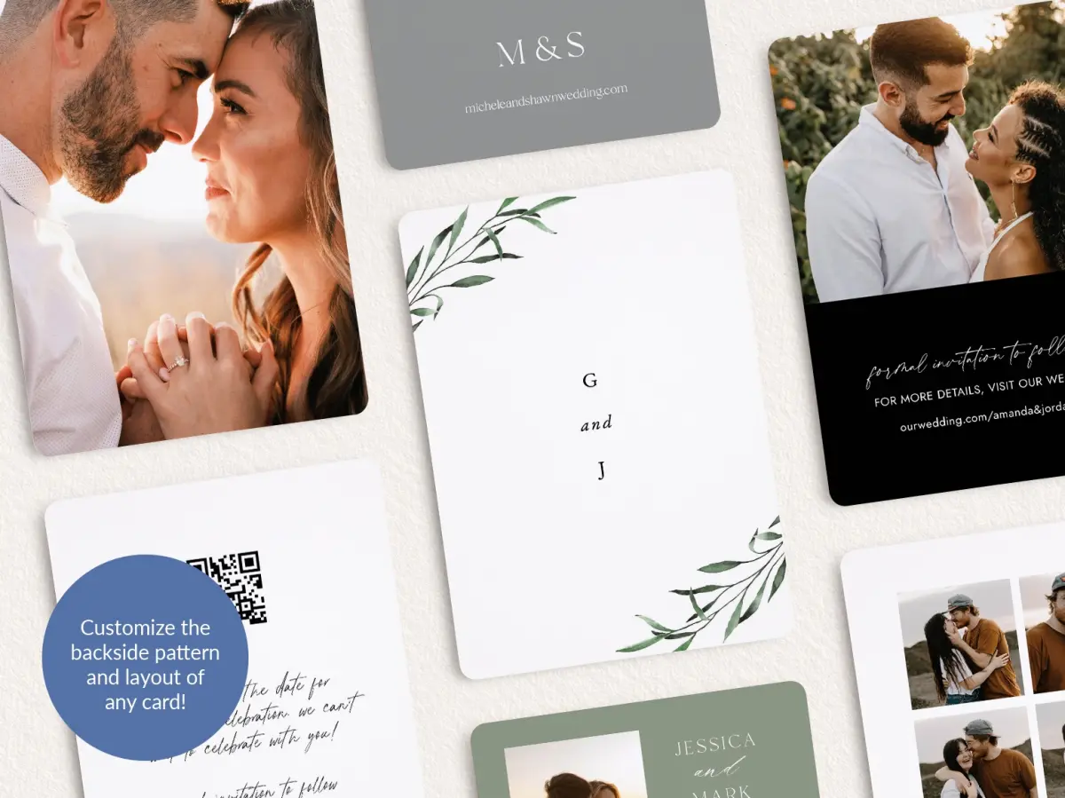 Back of Save the Date Card