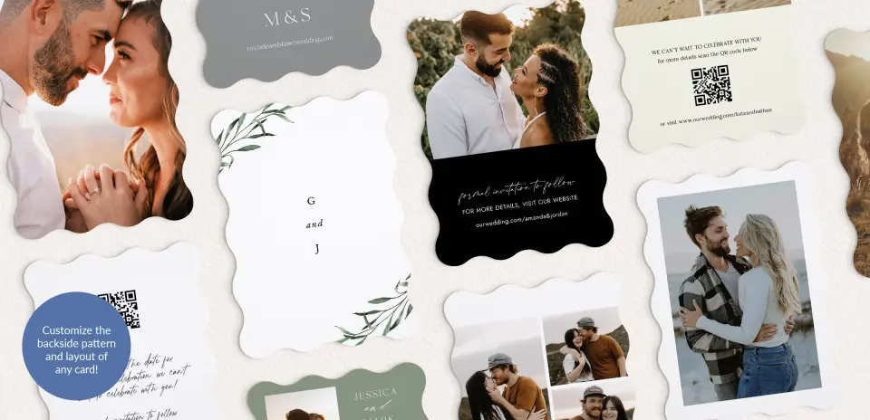 Back of Save the Date Card