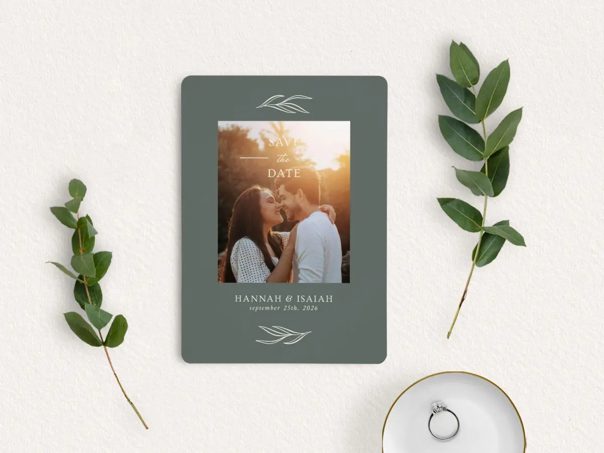 Save the Date Card with Optional Guest Addressing Service