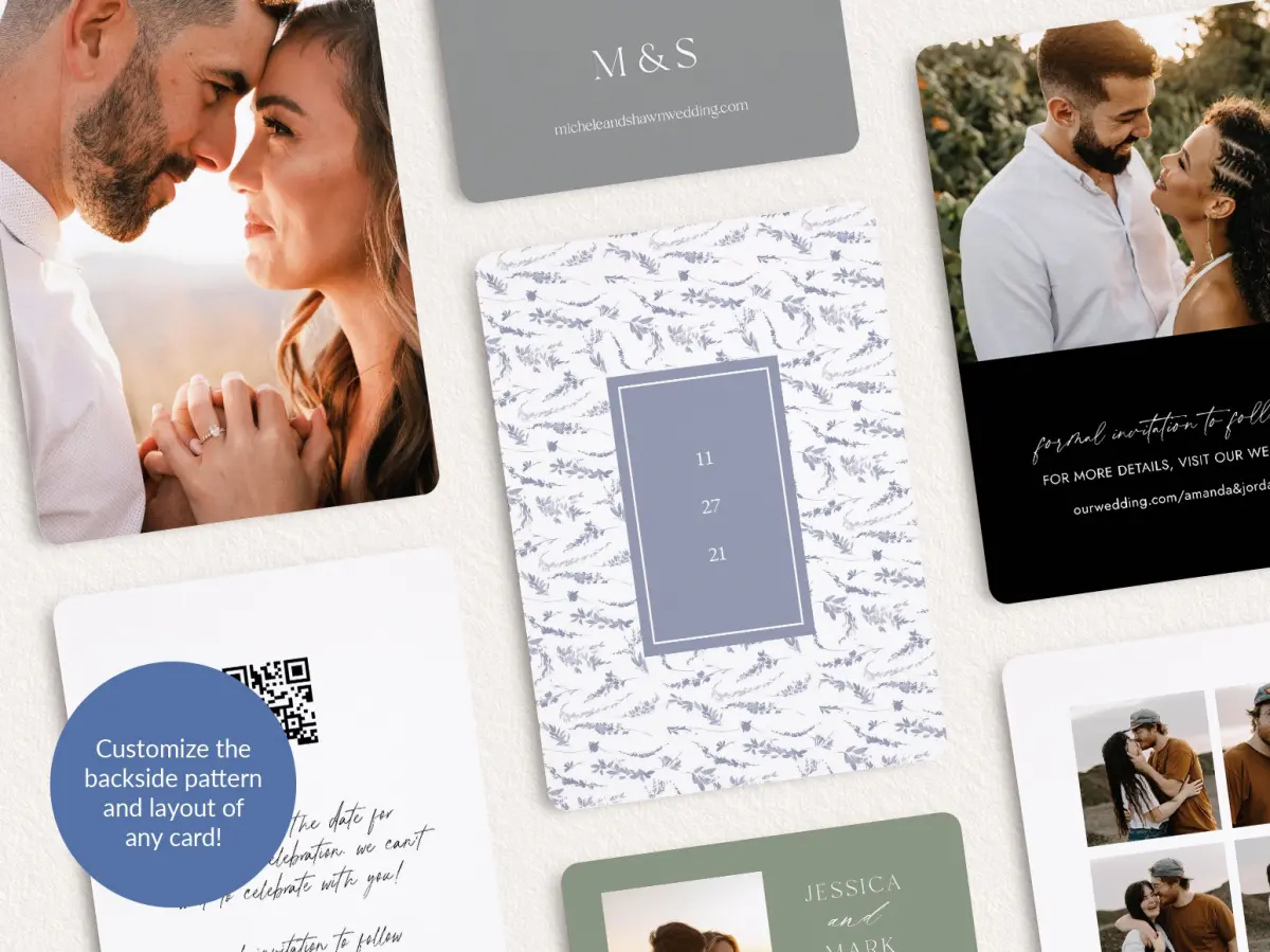 Back of Save the Date Card