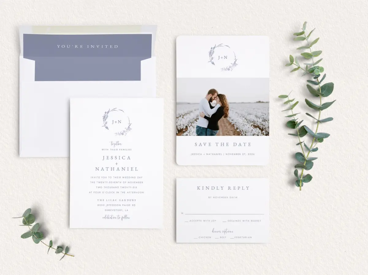 Front of Save the Date Card