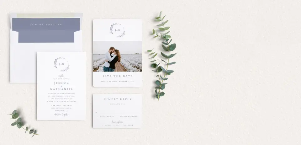 Front of Save the Date Card