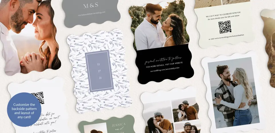 Back of Save the Date Card