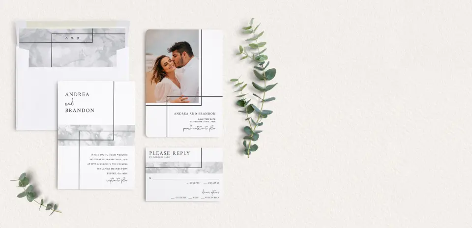 Front of Save the Date Card