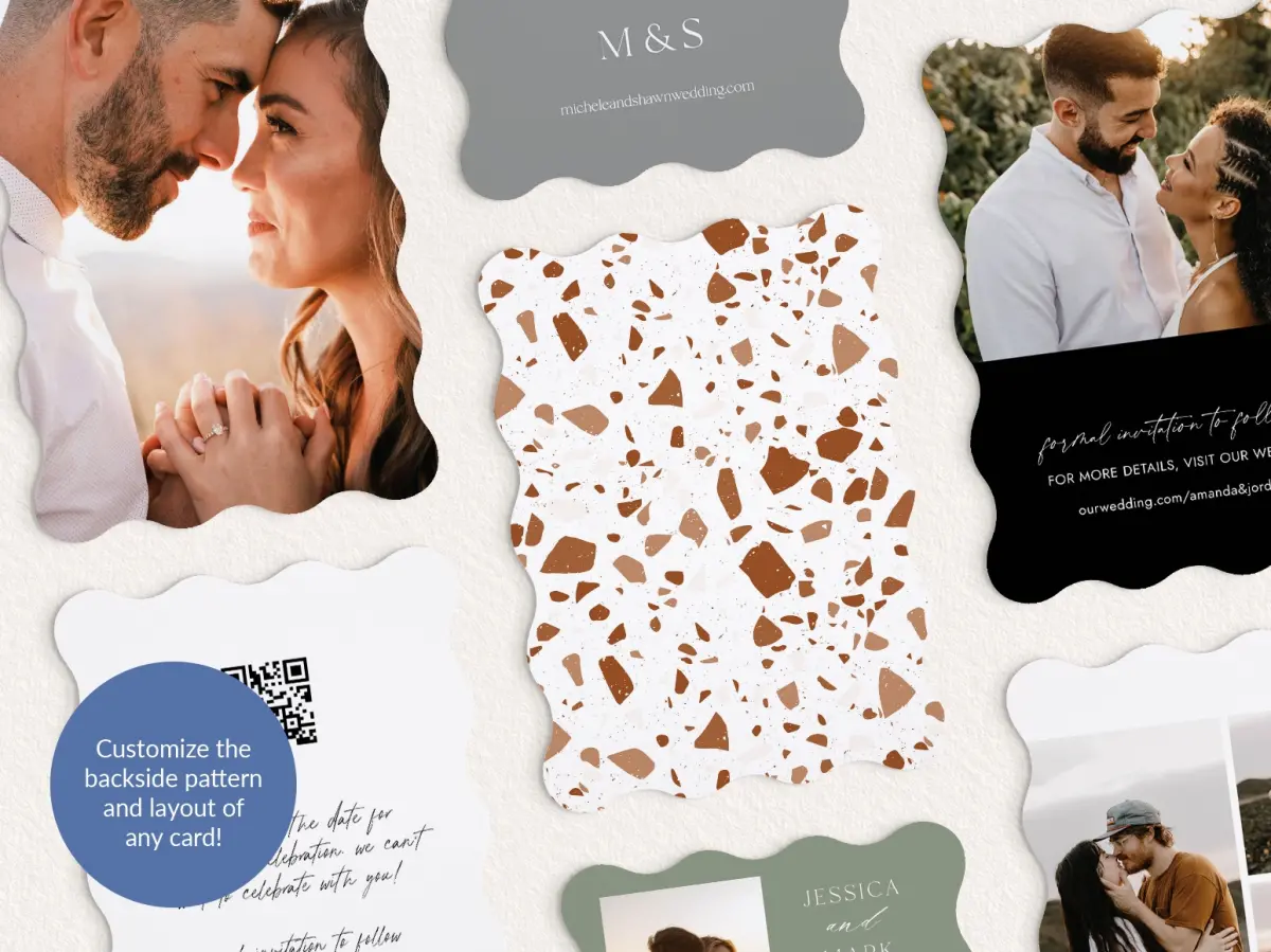 Back of Save the Date Card