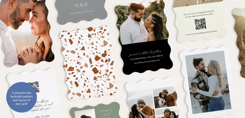 Back of Save the Date Card