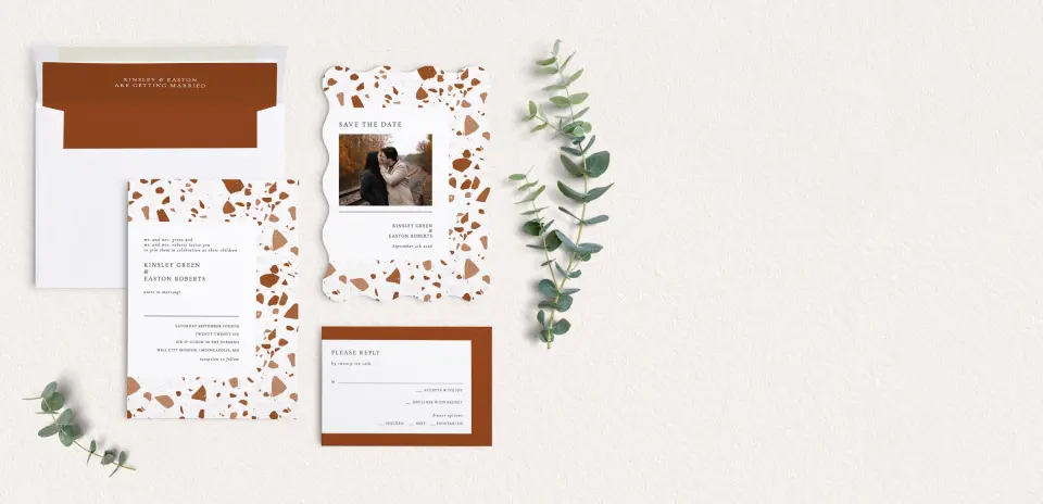 Front of Save the Date Card