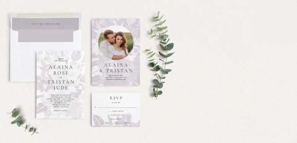 Front of Save the Date Card