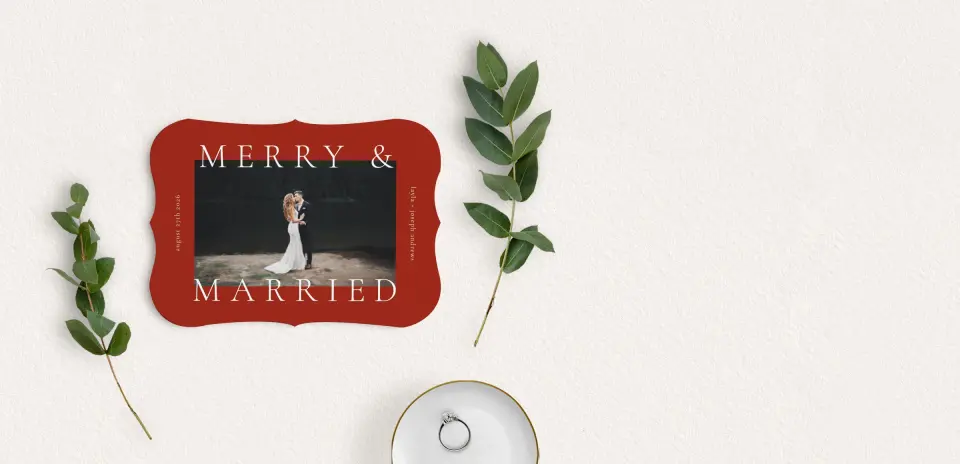 Save the Date Card with Optional Guest Addressing Service