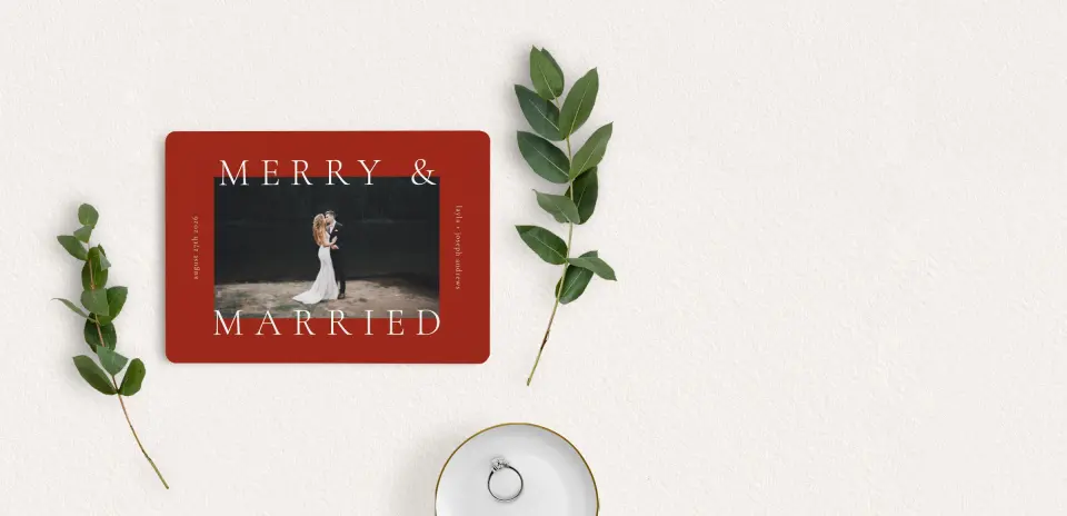 Save the Date Card with Optional Guest Addressing Service