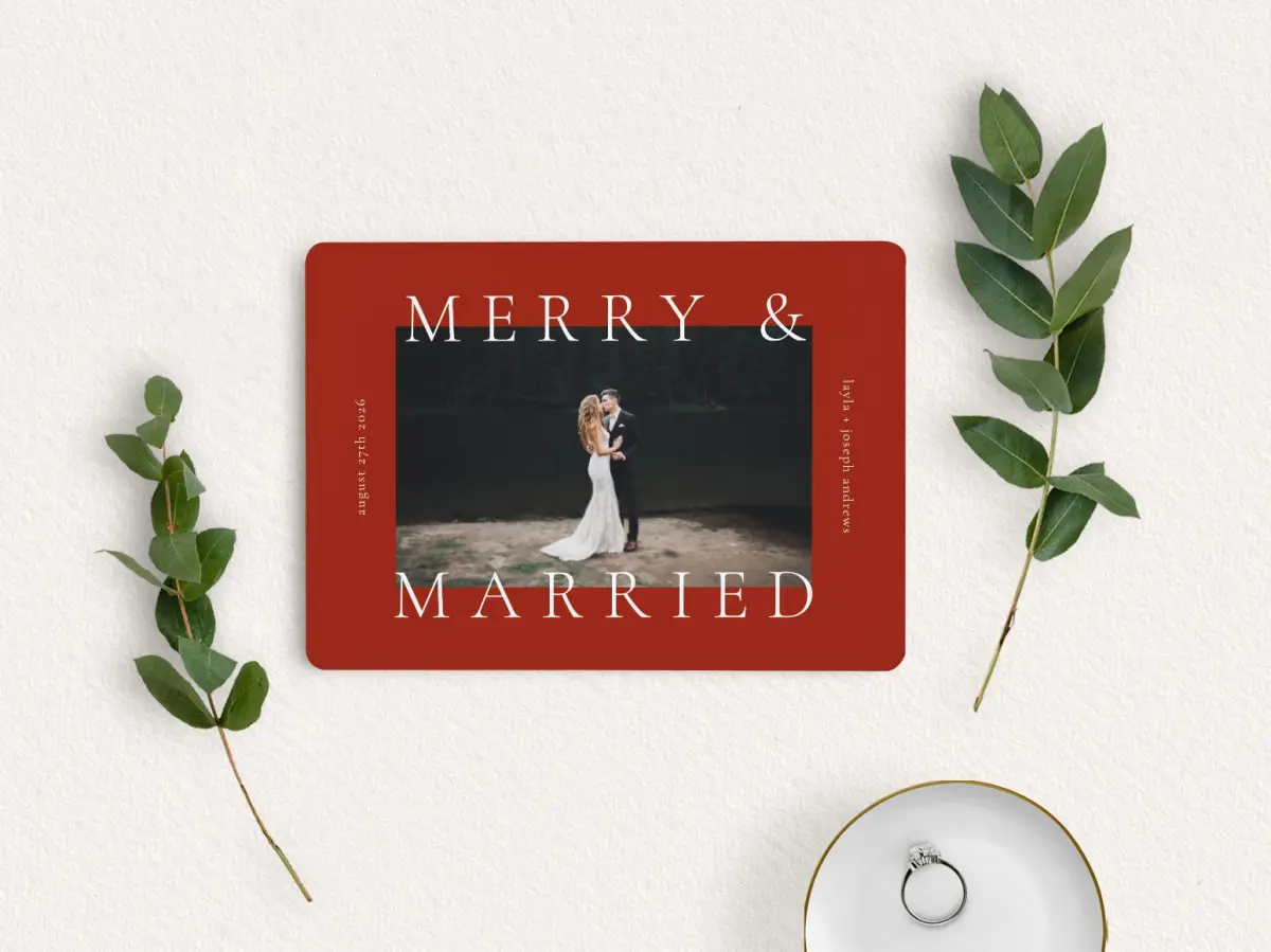 Save the Date Card with Optional Guest Addressing Service