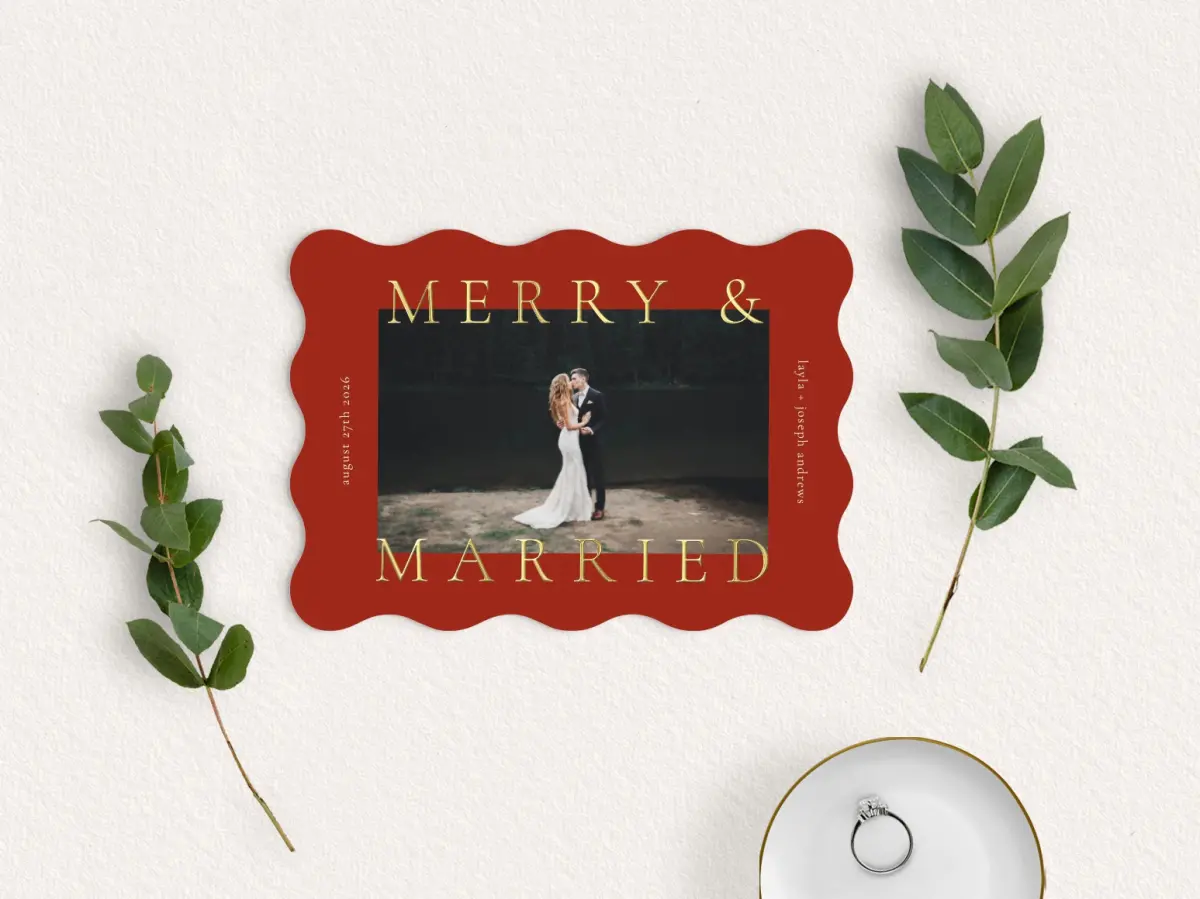 Save the Date Card with Optional Guest Addressing Service