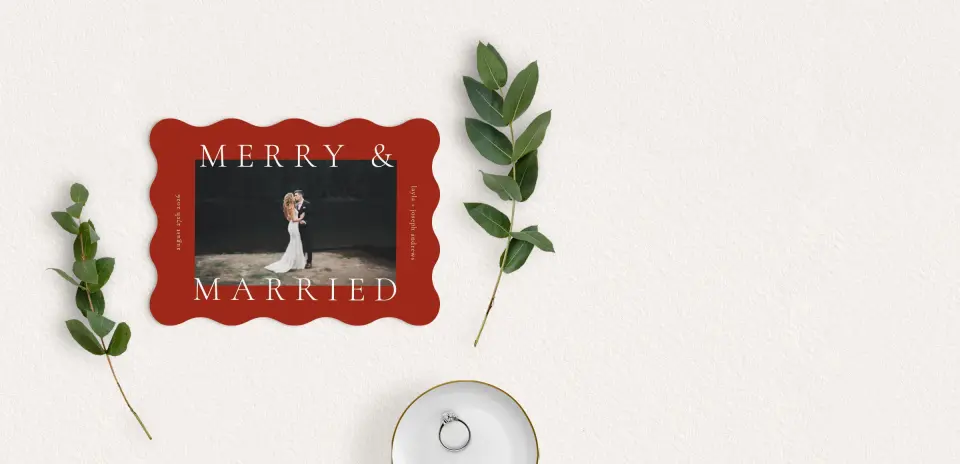 Save the Date Card with Optional Guest Addressing Service