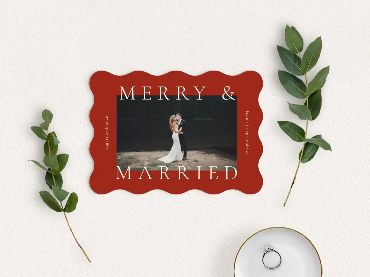 Save the Date Card with Optional Guest Addressing Service