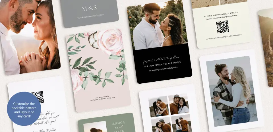 Back of Save the Date Card