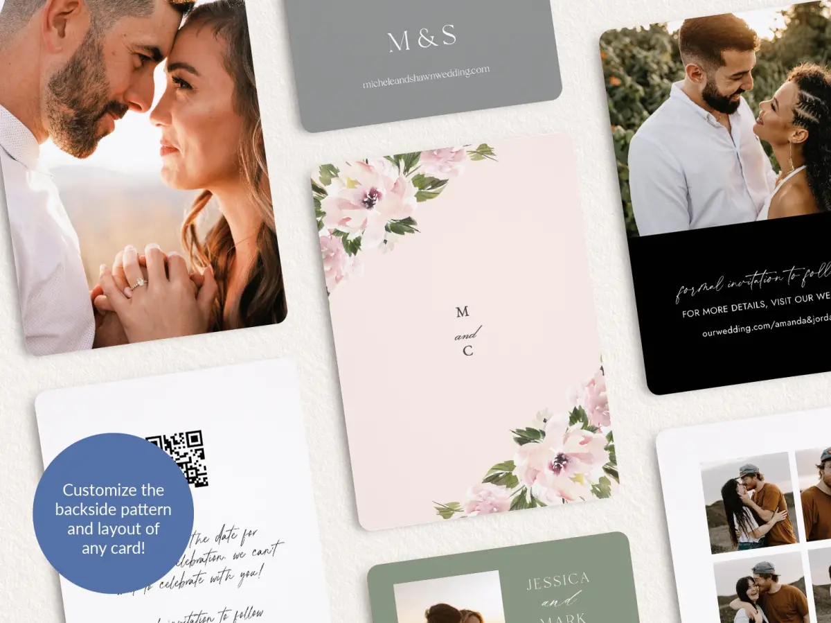 Back of Save the Date Card