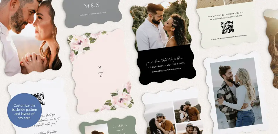 Back of Save the Date Card