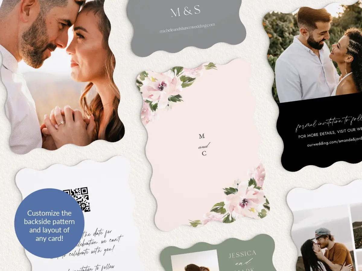 Back of Save the Date Card