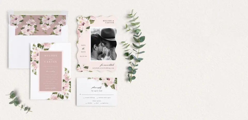 Front of Save the Date Card