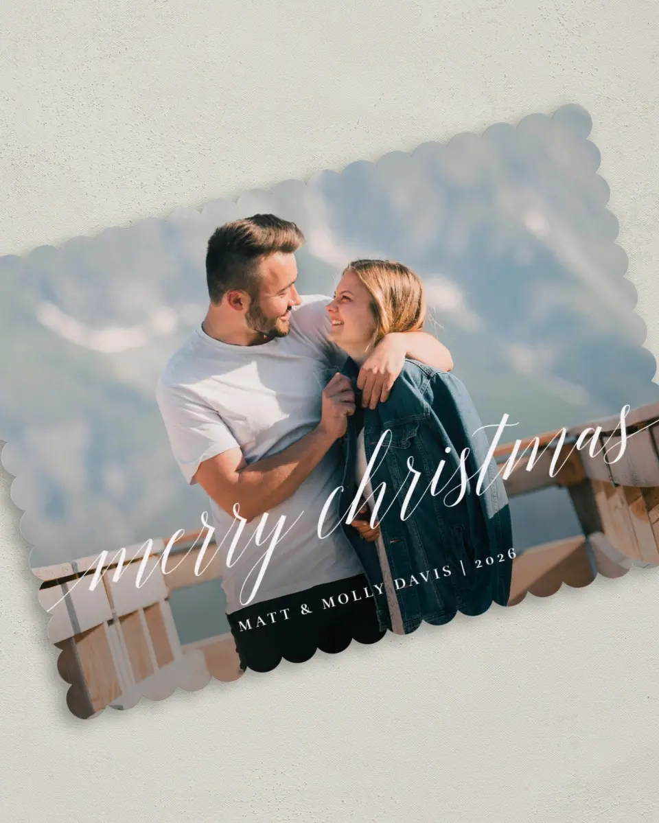 This is a 5" x 7" Christmas Card called Christmas Lights printed in full color on Premium Smooth paper on Premium Smooth paper on Premium Smooth paper