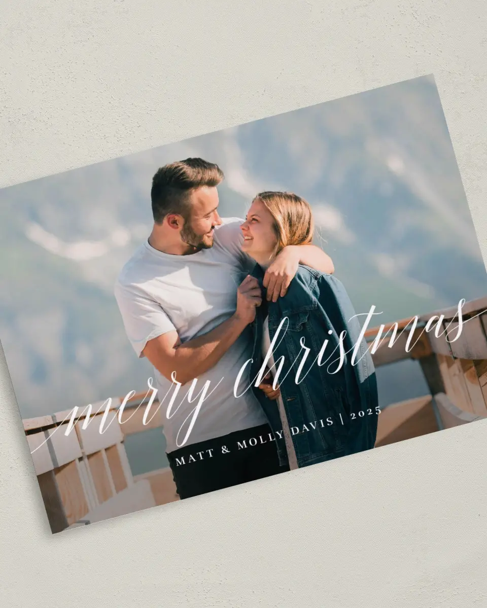 This is a 5" x 7" Christmas Card called Christmas Lights printed in full color on Premium Smooth paper