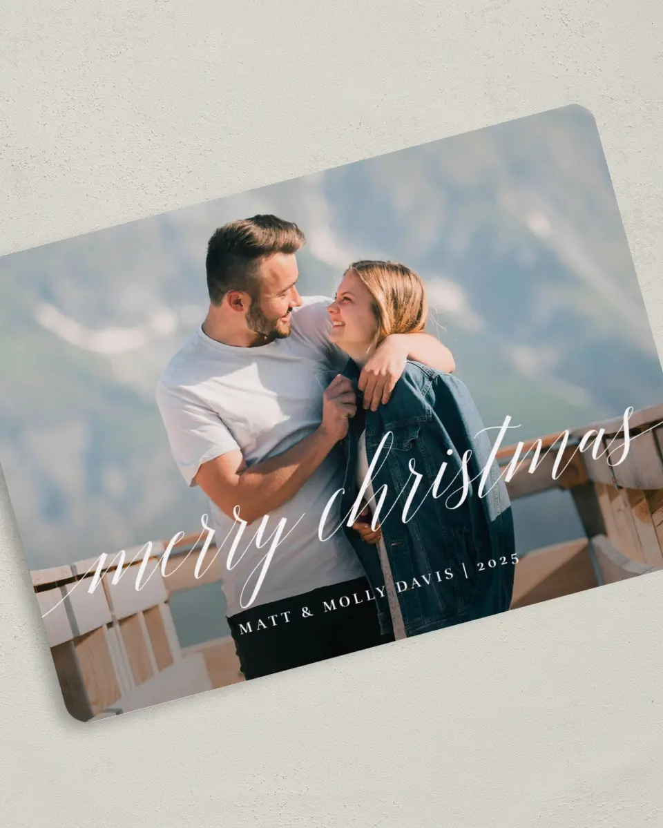 This is a 5" x 7" Christmas Card called Christmas Lights printed in full color on Premium Smooth paper