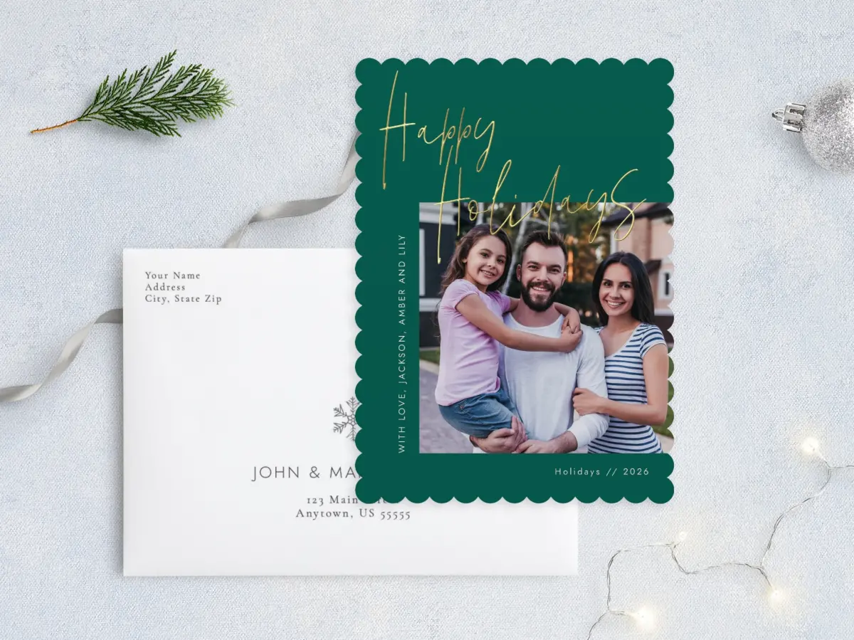 Front with Envelope Design