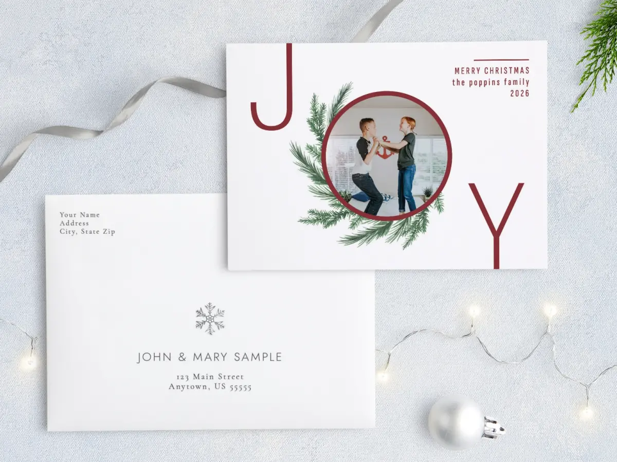 Front with Envelope Design