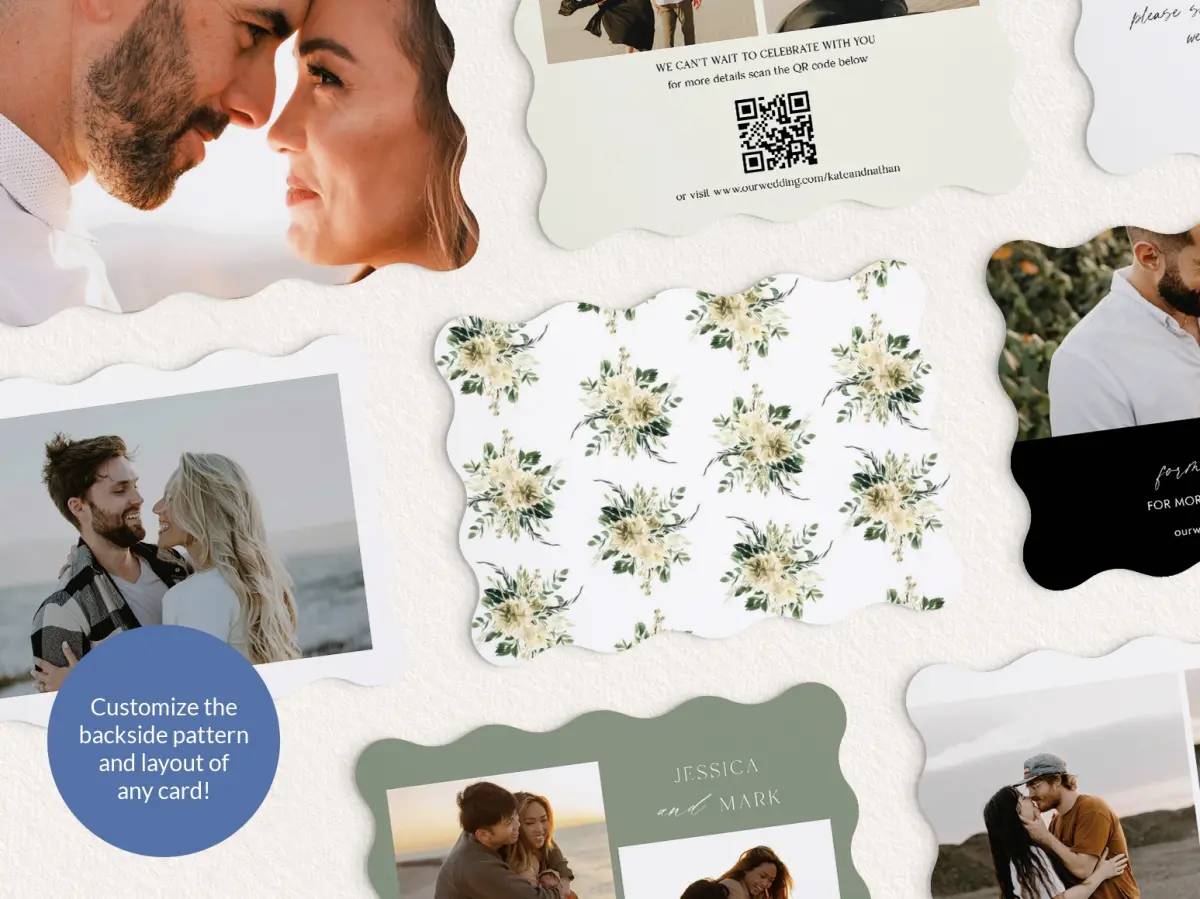 Back of Save the Date Card