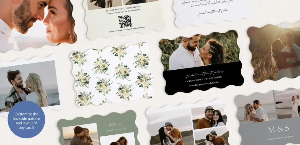 Back of Save the Date Card