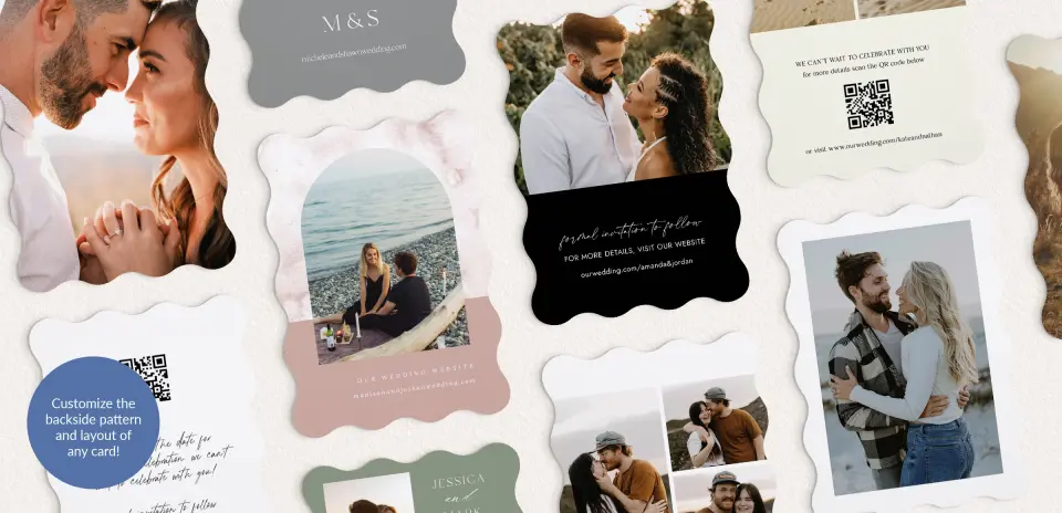 Back of Save the Date Card
