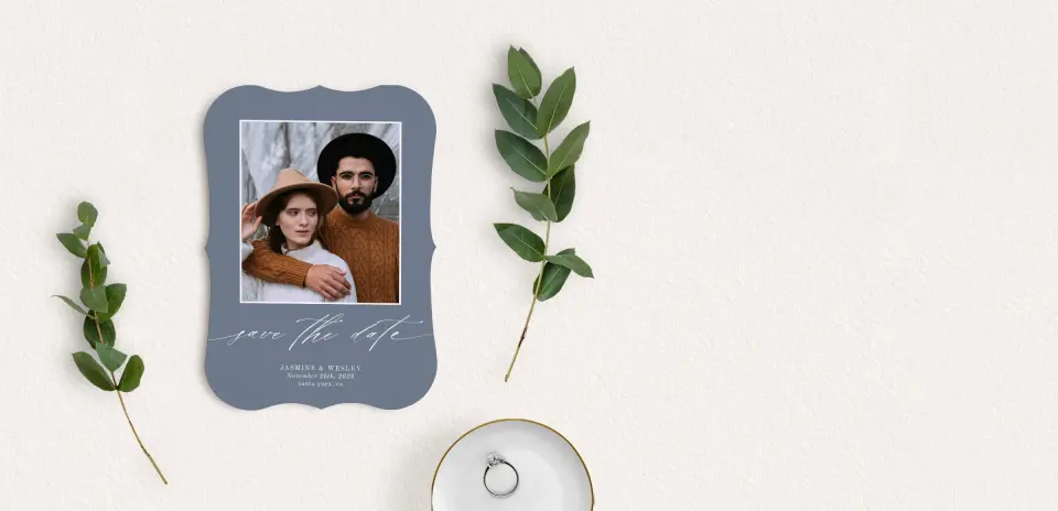 Save the Date Card with Optional Guest Addressing Service