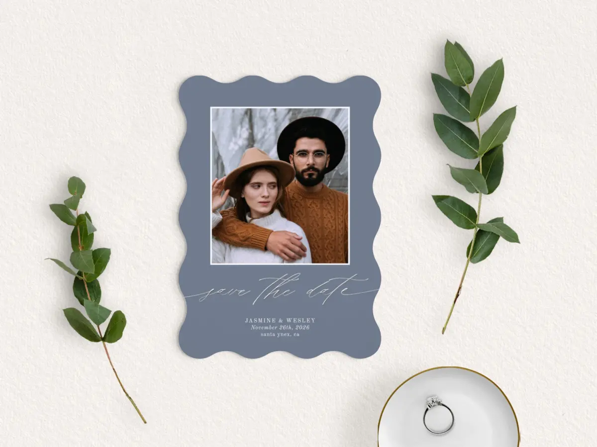 Save the Date Card with Optional Guest Addressing Service