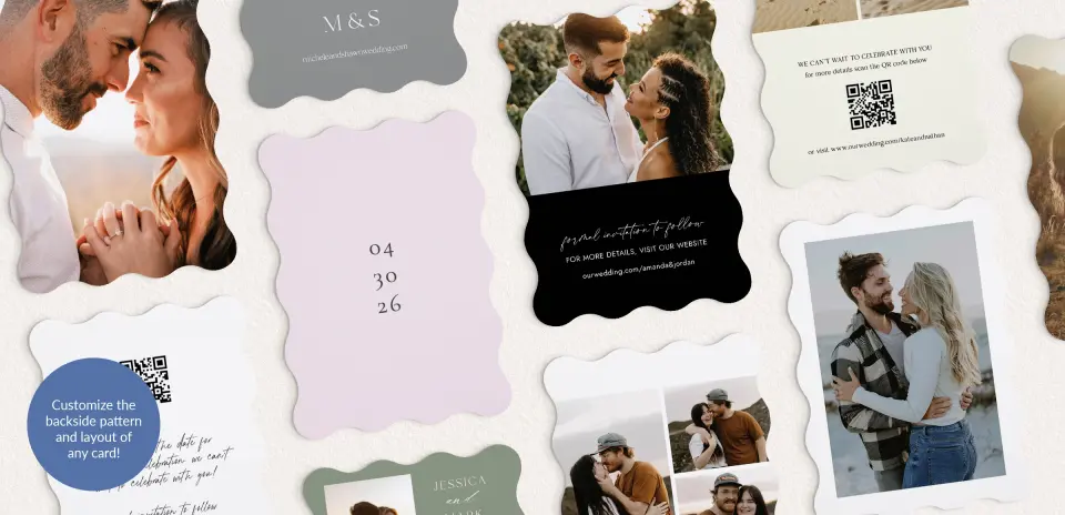 Back of Save the Date Card