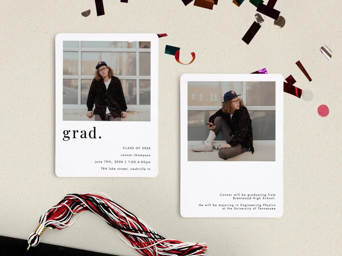 Grad Card Back