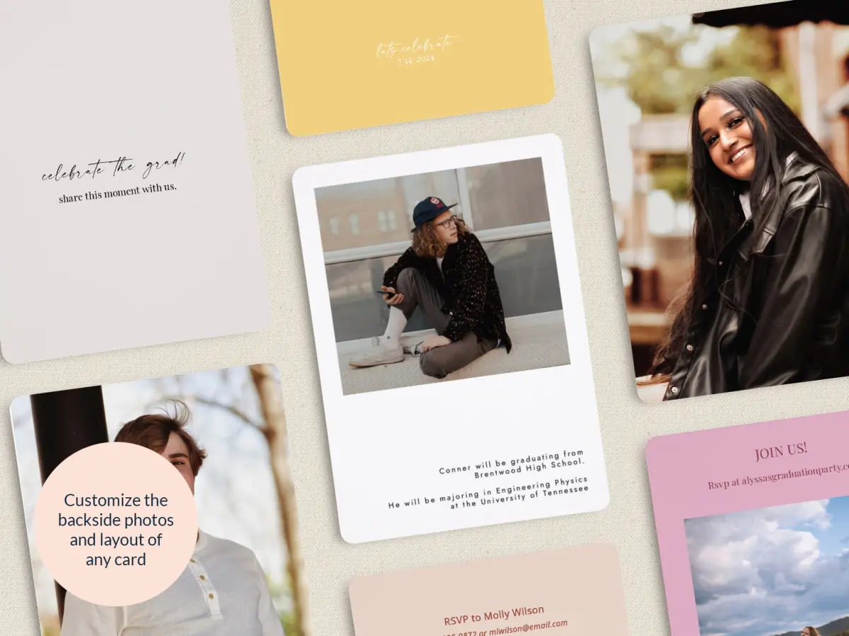 Grad Card Back