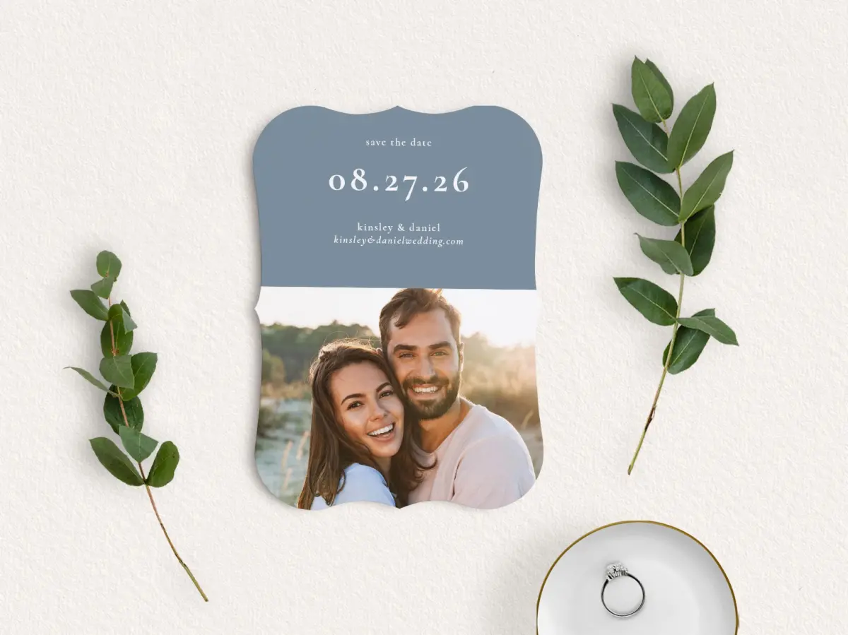 Save the Date Card with Optional Guest Addressing Service