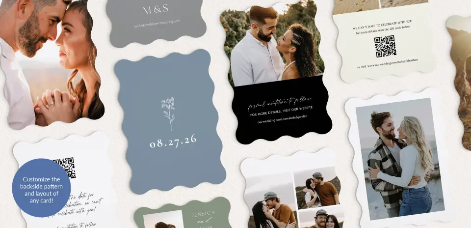 Back of Save the Date Card