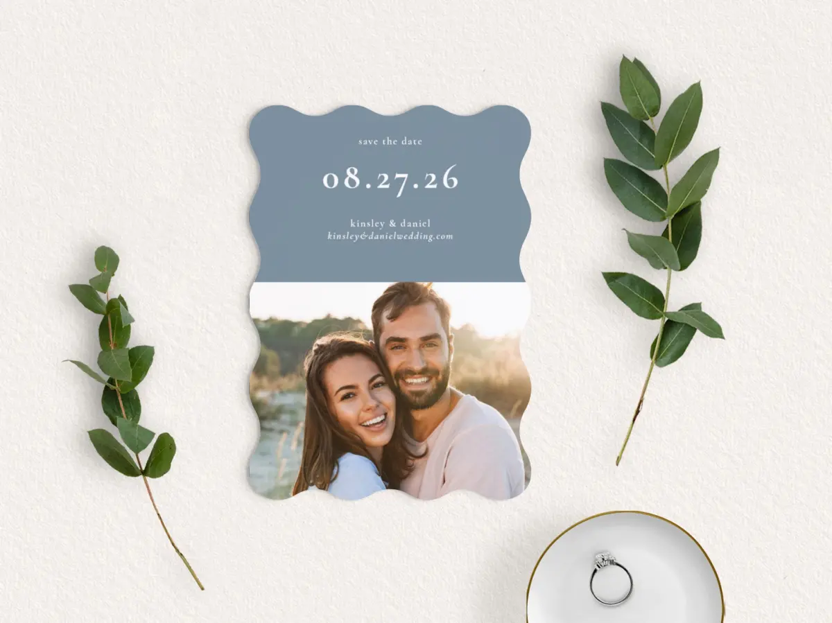 Save the Date Card with Optional Guest Addressing Service